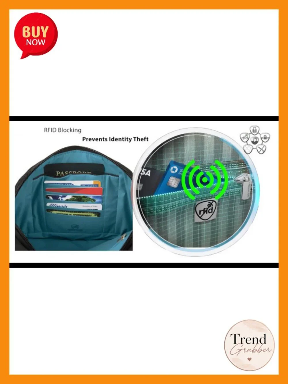 Anti-Theft Classic Essential Messenger Bag with RFID Blocking